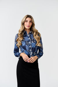 PAPER PARACHUTE CHECKERED PRINTED BIG BUTTON SHIRT