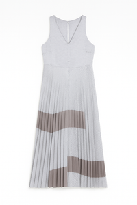 PAPER PARACHUTE PLEATED CHECKERED JUMPER