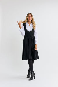 PAPER PARACHUTE SHIRT UNDERLAY VEST DRESS