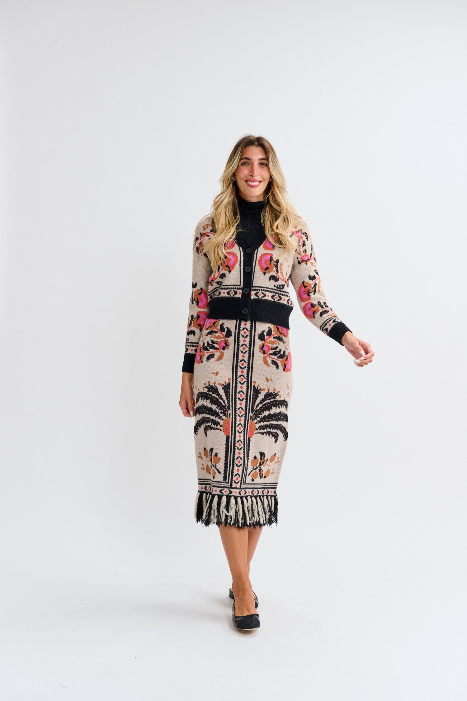 PAPER PARACHUTE FRINGE BOTTOM PRINTED SET