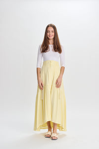 PAPAER PARACHUTE UTILITY MIDI SKIRT W ADJUSTABLE STRAPS AND POCKET