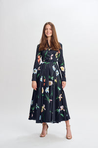 PAPER PARACHUTE FLORAL BUTTONDOWN DRESS