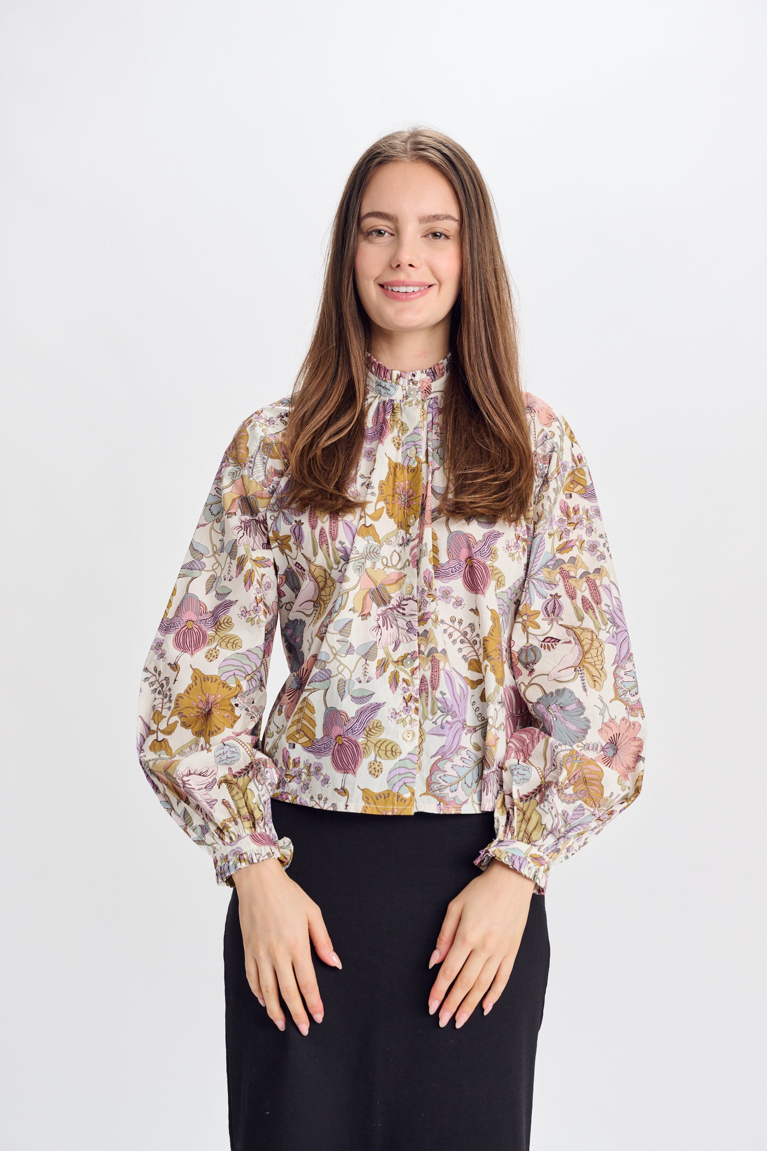 PAPER PARACHUTE FLORAL PRINT HOUSE ON A HILL TOP