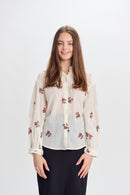 PAPER PARACHUTE ROSE PRINT BLOUSE