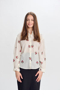 PAPER PARACHUTE ROSE PRINT BLOUSE