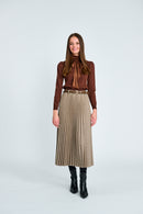 PAPER PARACHUTE FAUX LAYERED RUFFLE NECK TOP