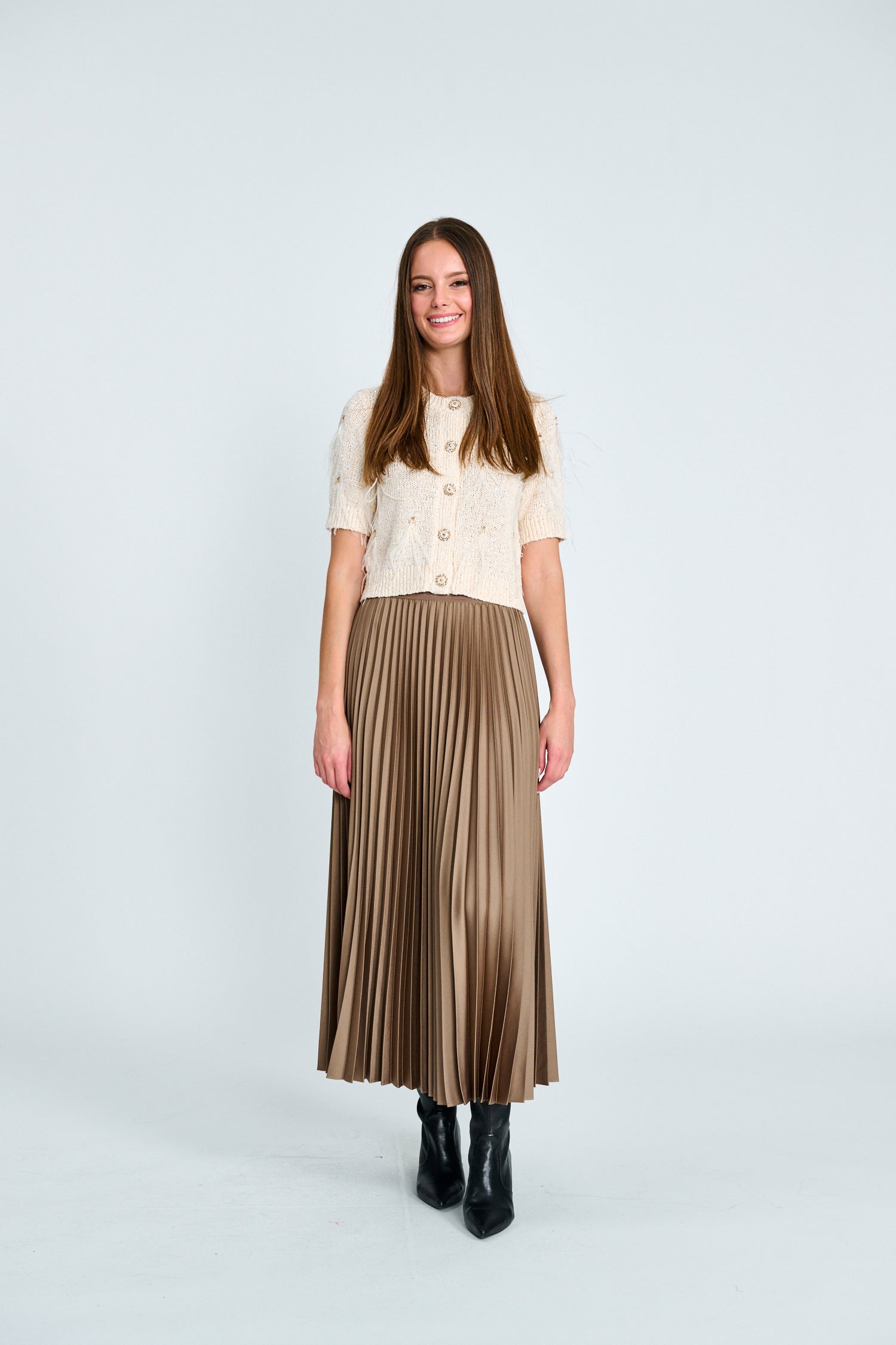 PAPER PARACHUTE ACCORDION PLEATED SKIRT