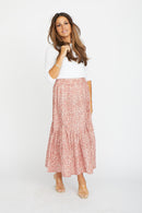 PAPER PARACHUTE PAISLEY PRINTED WINDOW PANE DROP RUFFLE SKIRT