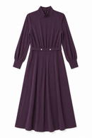 CELINA`S GEM BELTED DRESS W RUCHED WAIST