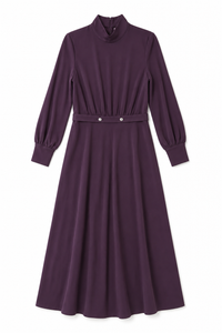 CELINA`S GEM BELTED DRESS W RUCHED WAIST