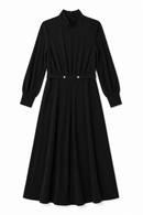 CELINA`S GEM BELTED DRESS W RUCHED WAIST