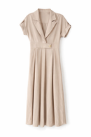 MORCEL MOSSIMO PLEATED BLAZER-LIKE DRESS