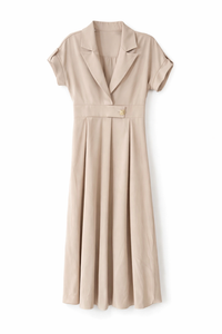 MORCEL MOSSIMO PLEATED BLAZER-LIKE DRESS