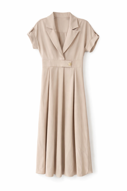 MORCEL MOSSIMO PLEATED BLAZER-LIKE DRESS