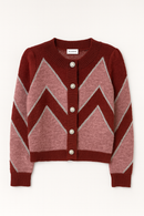 ALLISON NEW YORK CHEVRON CARDI