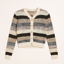 PASCAL SHIMMER KNIT GOLD BUTTON CARDI
