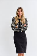 PASCAL KNIT ABSTRACT CARDI