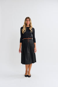 PASCAL PLEATED PULLSTRING SKIRT