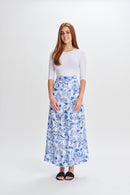 PASCAL FLORAL LINEN SKIRT