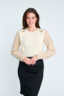 PASCAL CHUNKY SWEATER CHAIN DETAIL SWEATER
