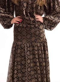 PASCAL VELVET DESIGN ON TULLE SET