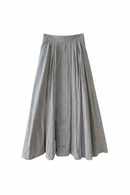 CARLUCCI BUTTONDOWN TAFFETA SKIRT