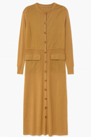 WRONG SIDE OF RIGHT SUDE KNIT COMBO CARDI DRESS