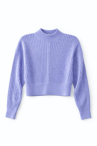 KNIT THEORY Cropped Cable Relaxed Sweater