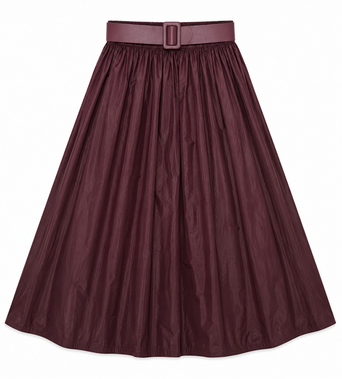 BARELLI TAFFETA GATHERED SKIRT