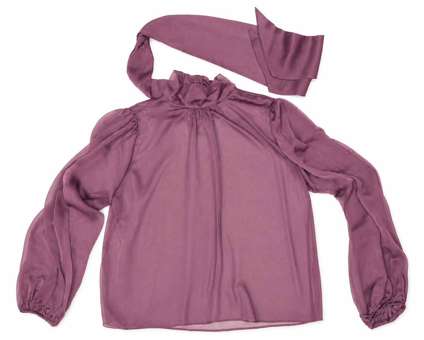BARELLI SHEER CHIFFON BLOUSE