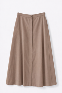 CELINA`S A-LINE COVERED BUTTONS SKIRT