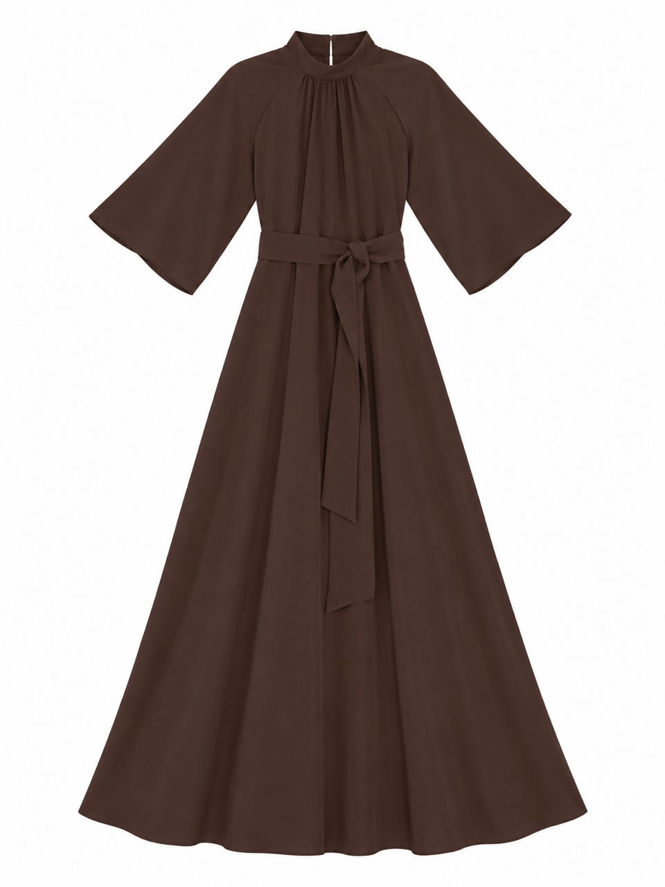 CELINA`S GATHERED CHIFFON DRESS