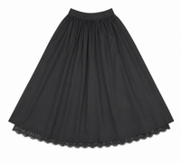 CELINA`S GATHERED SKIRT W LACE BOTTOM