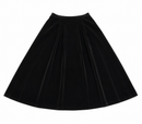 CELINA`S SIDE PLEAT VELVET SKIRT