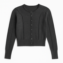 MYSTTE RAW SEAM DOUBLE BUTTON CARDI