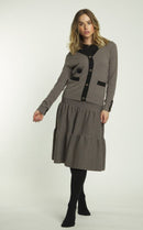 BA6 2 TIER KNIT SKIRT W BAND