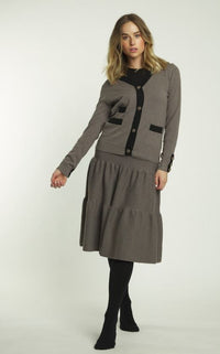 BA6 2 TIER KNIT SKIRT W BAND