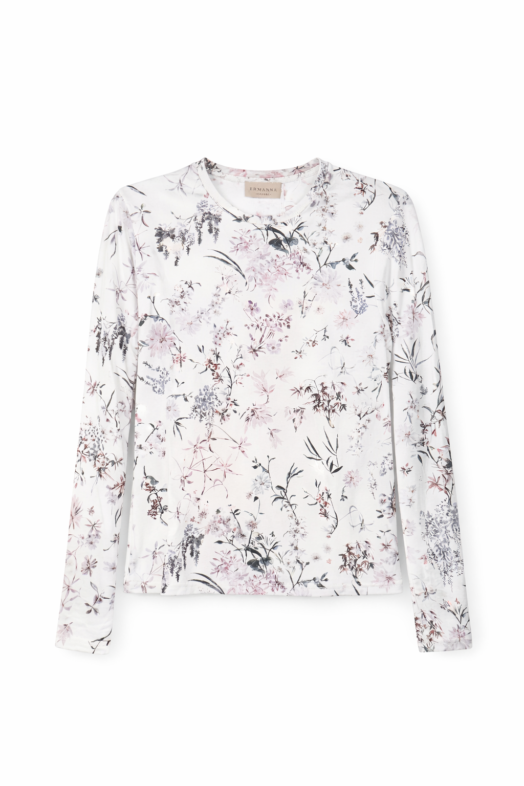 ERMANNA PRINTED T-SHIRT  W FLOWERS