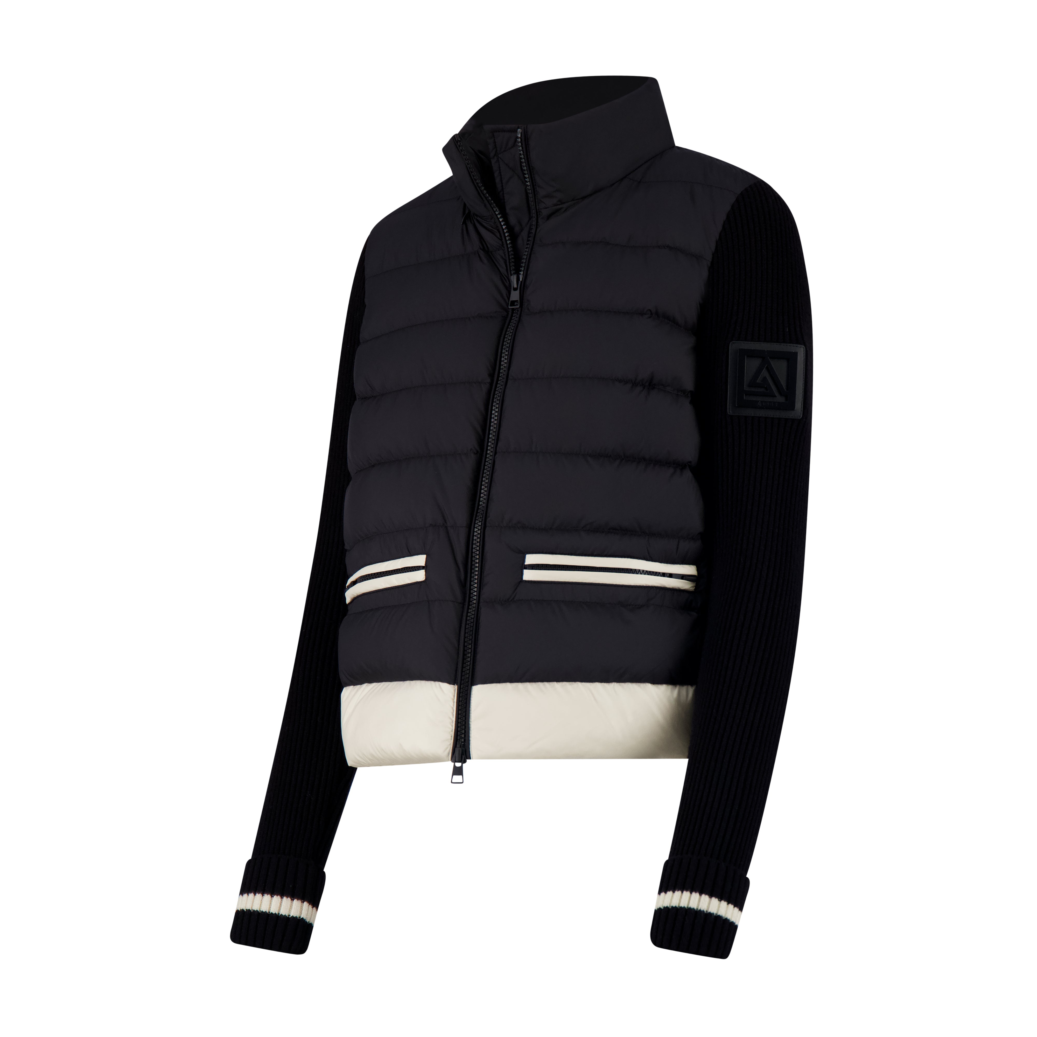 ARBEL PUFFER JACKET W RIBBED SLEEVES