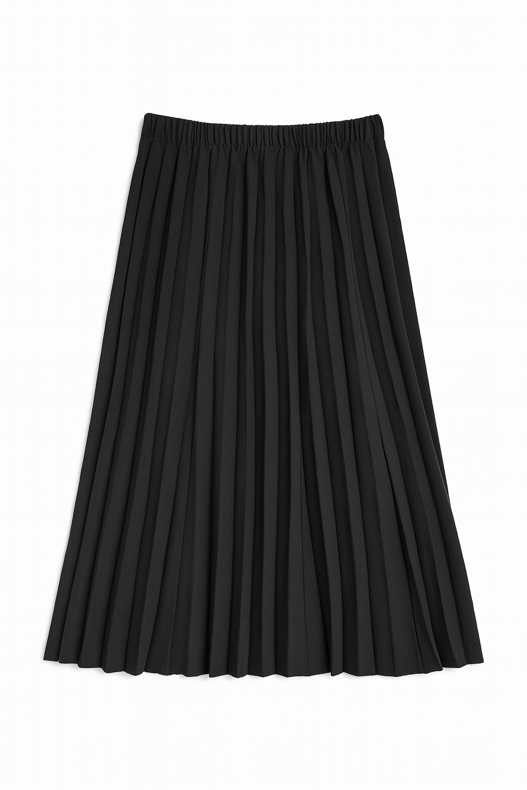 SAM FASHION PLEATED CHAMBRAY SKIRT