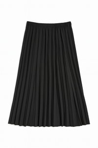 SAM FASHION PLEATED CHAMBRAY SKIRT