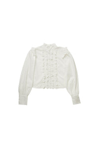 ELLE OH ELLE EYELET RUFFLE TOP