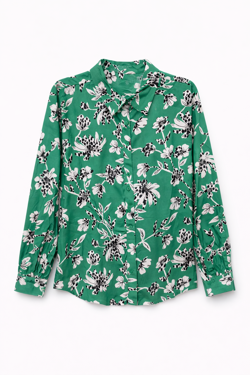 WILD PONY FLORAL OVERSIZED BLOUSE