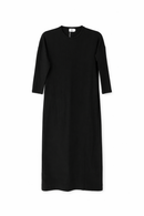 KUO DROPPED SHOULDER RIBBED JERSEY DRESS