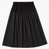 MORCEL MOSSIMO HALF ASYMMETRICAL SILK SKIRT