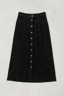 Latitude Buttondown Corduroy Skirt