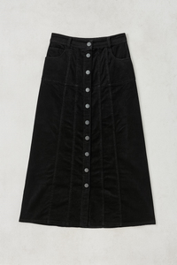 Latitude Buttondown Corduroy Skirt