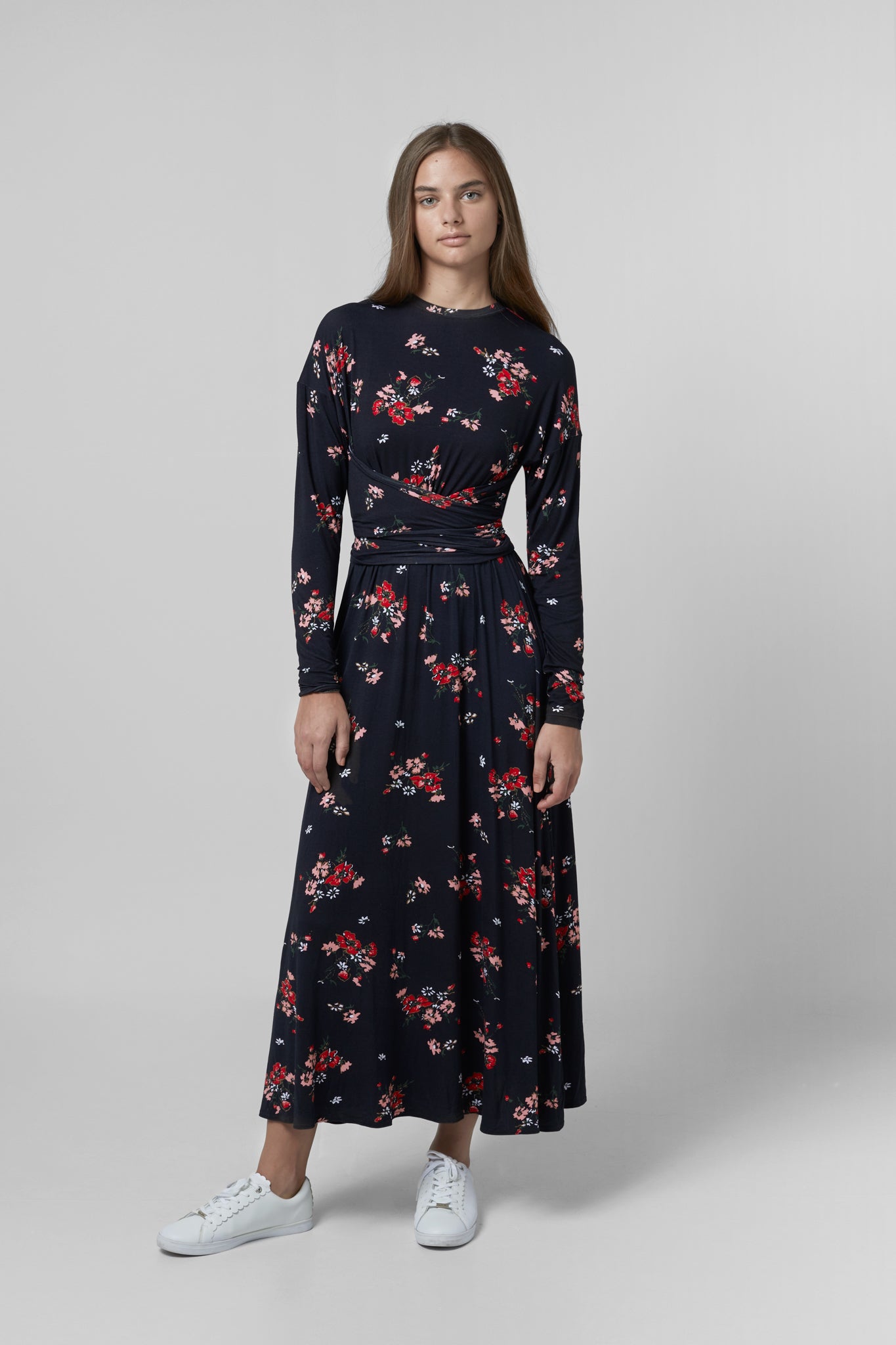 ELLE OH ELLE GINA FLORAL TIE DRESS