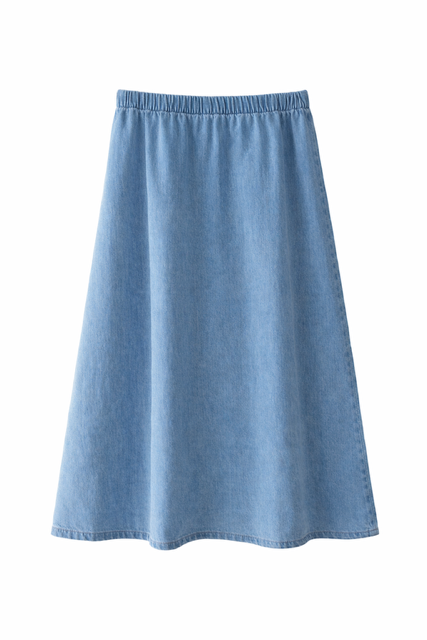 CONCEPT DENIM PULL-ON SKIRT