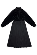 ZAIKA MOYA MICHELLE DRESS IN BLK COMBO FABRIC